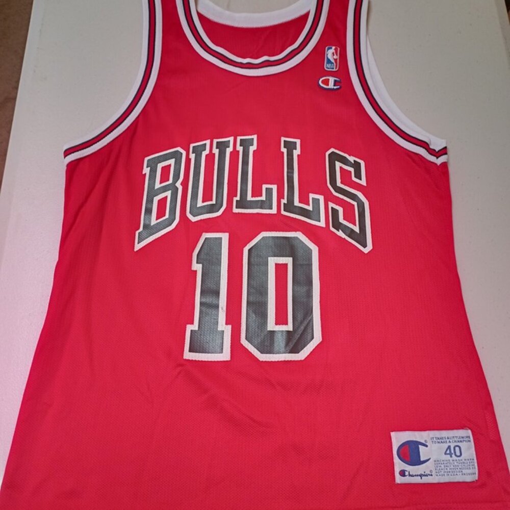 Champion BJ Armstrong Chicago Bulls NBA Basketball Jersey Adult Medium 40